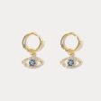 Diamond Evil Eye Earrings Online Hot Sale