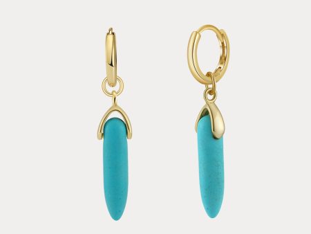 Turquoise Drop Earrings For Sale