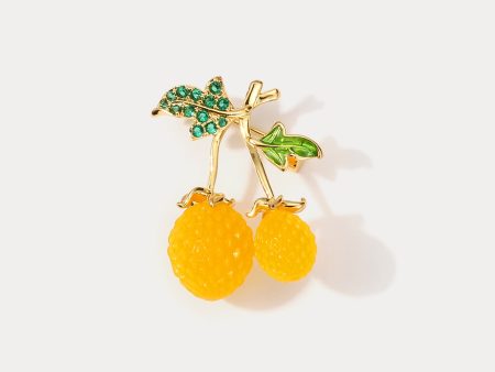 Yellow Raspberry Brooch Supply