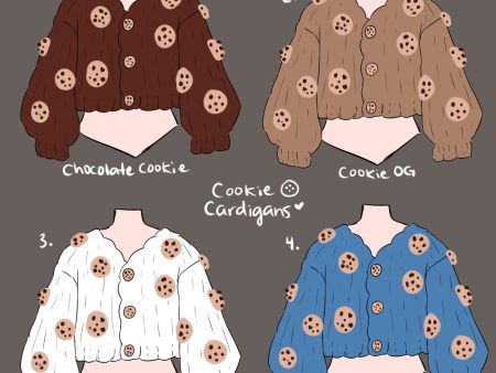 (Interest Check) Chunky 3D Cookie Cropped Cardigan For Cheap