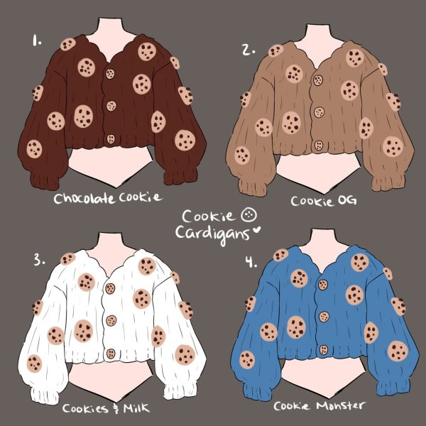 (Interest Check) Chunky 3D Cookie Cropped Cardigan For Cheap