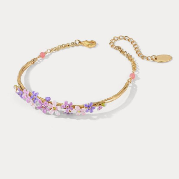 Forget-Me-Not Flowers Bracelet on Sale