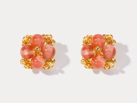 Vintage Agate Stud Earrings Discount