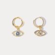 Diamond Evil Eye Earrings Online Hot Sale