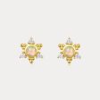 Opal Star Stud Earrings Discount