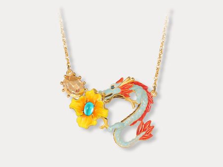 Zodiac Dragon Wintersweet Necklace Sale