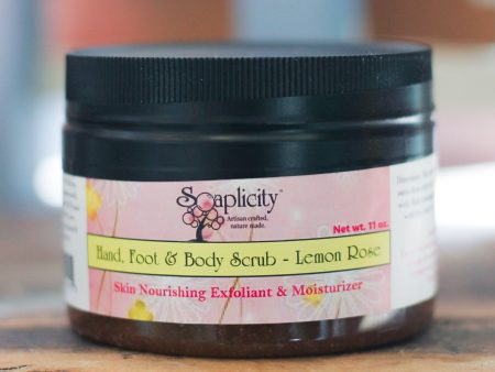 Lemon Rose Hand, Foot & Body Sugar Scrub For Cheap