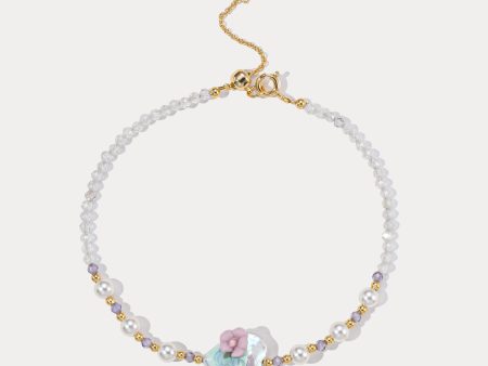 Flower Heart Pearl Bracelet Online Hot Sale