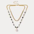 Turquoise Pearl Layered Necklace Cheap