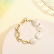 Pearl Hollow Chain Bracelet For Discount