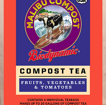 Malibu Compost Compost Tea for Fruits, Vegetables and Tomatoes, 4 Pack For Sale