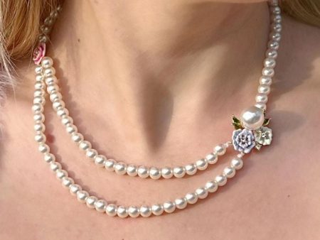 Wild Rose Pearl Necklace on Sale