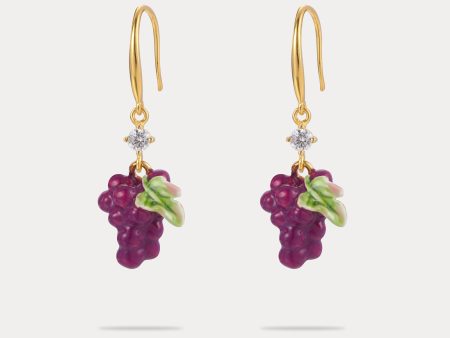 Grape Earrings For Cheap