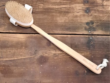 Natural Bristle Body Brush w  Detachable Head Online now