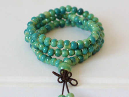 Ceramic Prayer Bracelet - Teal For Cheap