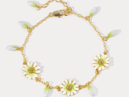 Daisy Charm Bracelet on Sale