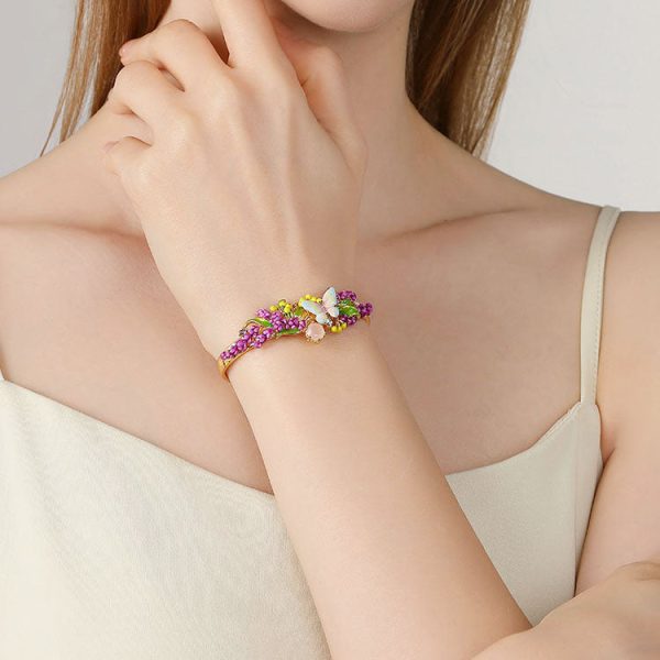 Lavender Butterfly Cuff Online