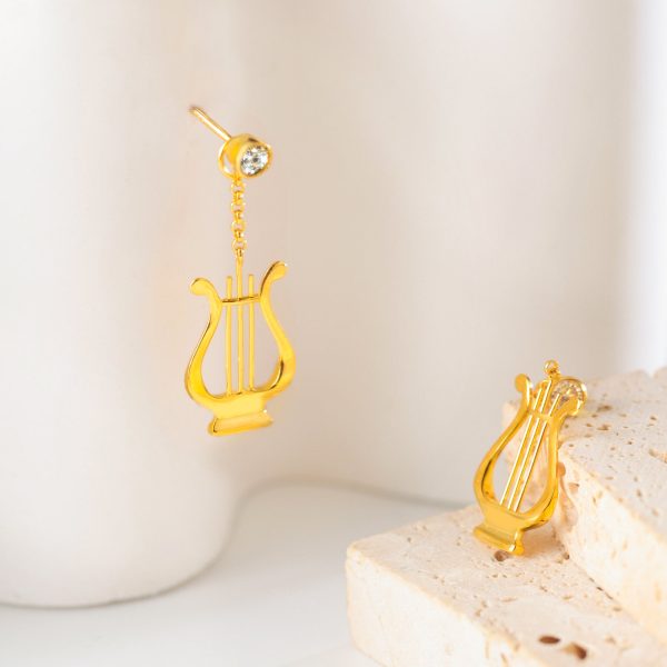 Aegean Lyre Earrings Supply