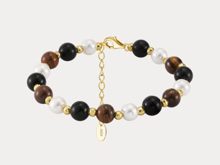 Pearl Natural Stone Bead Bracelet For Discount