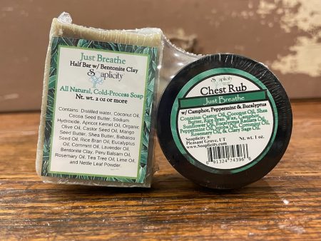 Just Breathe Soap Half Bar & Chest Rub Sale