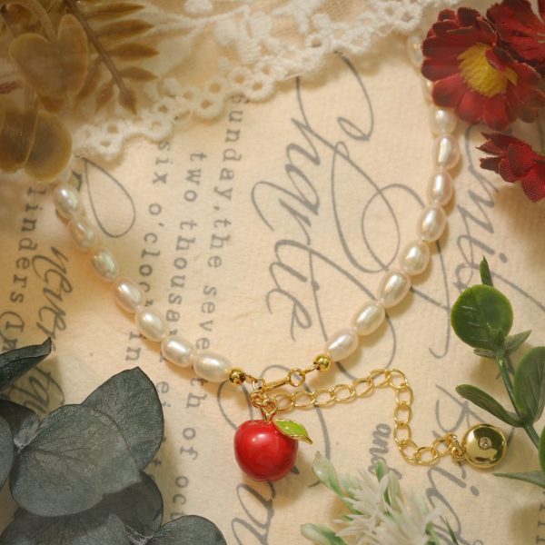 Apple Pearl Bracelet Online Sale