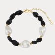 Baroque Pearl Obsidian Bracelet Sale