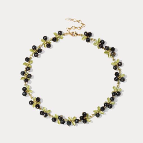 Black Currant Necklace For Cheap