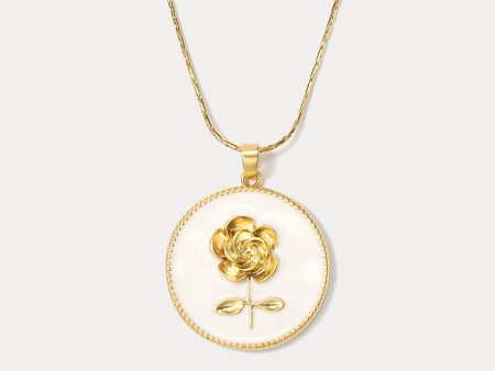 Vintage Rose Necklace For Cheap