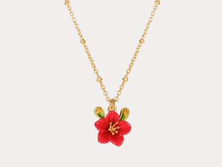 Begonia Flower Necklace on Sale