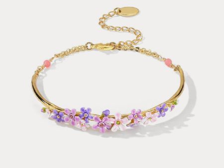 Forget-Me-Not Flowers Bracelet on Sale