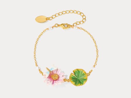 Lotus Dragonfly Bracelet Online Hot Sale