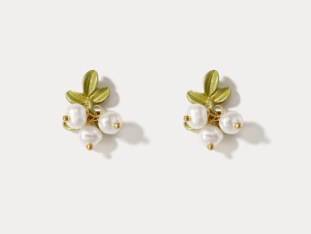 Lily of the Valley Stud Earrings For Discount