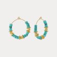 Boho Turquoise Hoop Earrings Sale