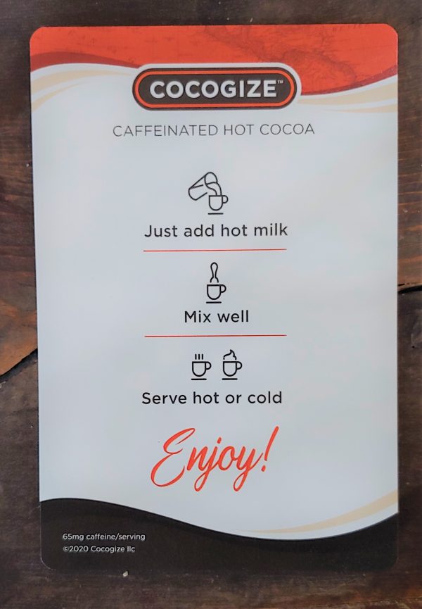 Cocogize Caffeinated Hot Cocoa, 1 packet Online