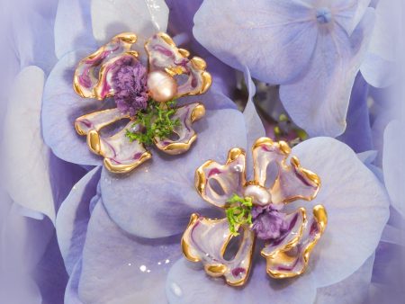 Lavender Flower Earrings Online