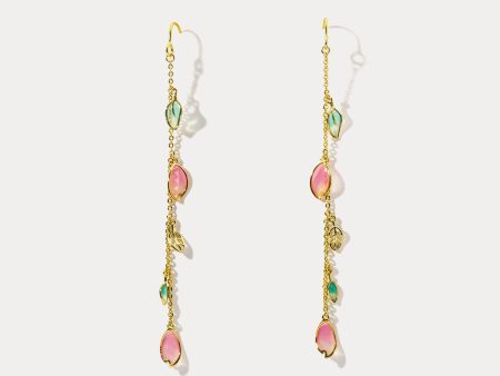 Sakura Flower Drop Earrings Online Hot Sale