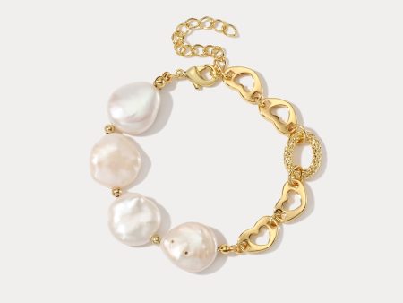 Pearl Hollow Chain Bracelet For Discount