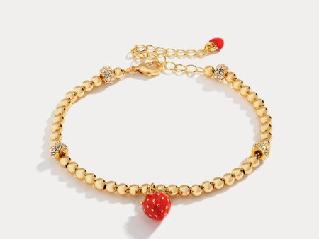 Strawberry Enamel Bracelet Sale