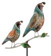 Regal Art and Gift Metallic Quail Mama and Baby Stake Hot on Sale