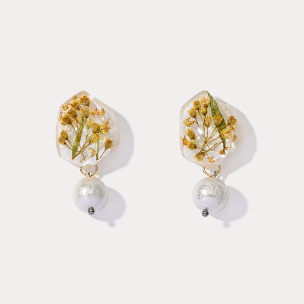 Czech Crystal Flower Earrings on Sale