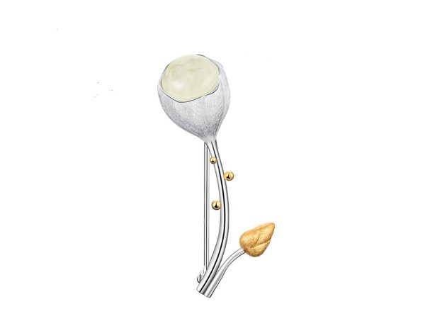 Lotus Bud Brooch Cheap