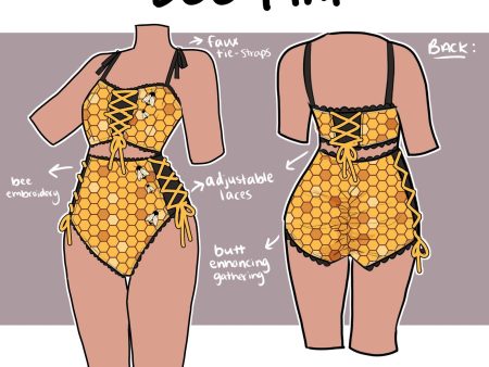 (Interest Check) Bee-Kini (Top, Bottom, and Set) Sale