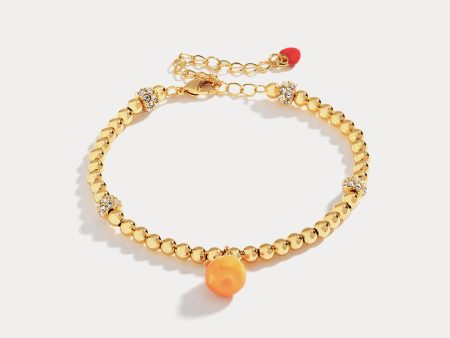 Orange Enamel Bracelet Fashion