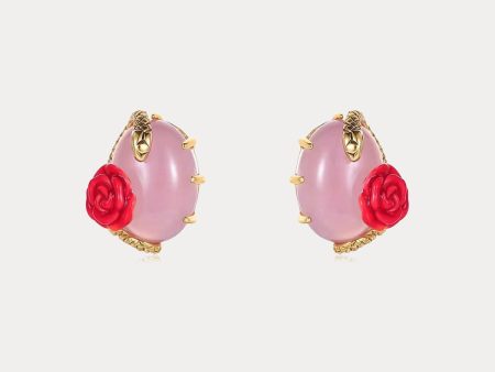 Rose Snake Earrings Sale