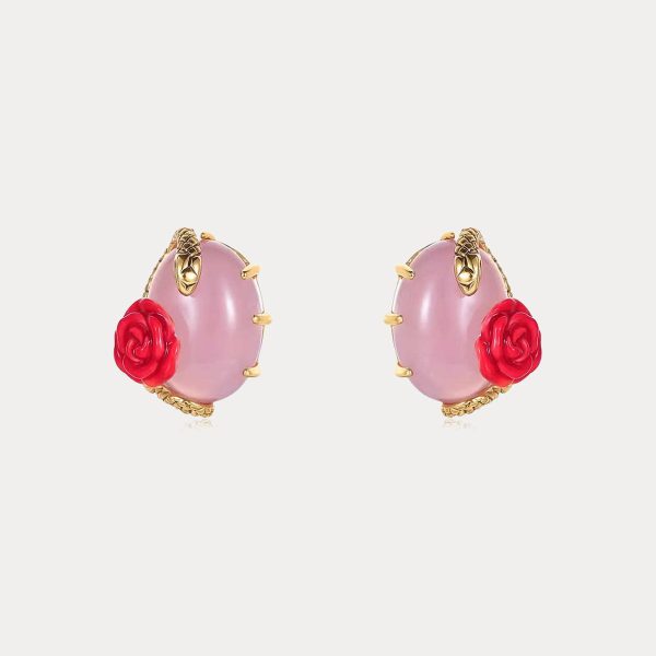 Rose Snake Earrings Sale