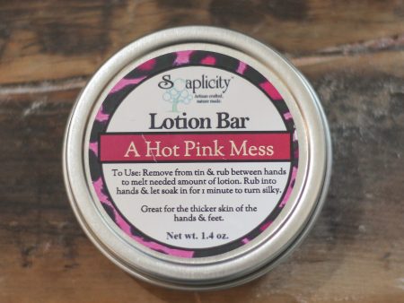 A Hot Pink Mess Lotion Bar Discount