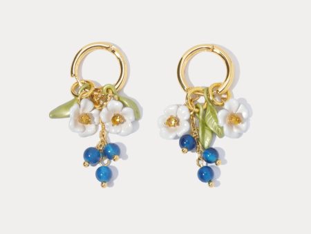 Blueberry Flower Earrings Online Sale